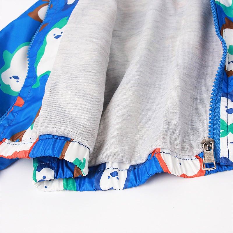 New Autumn Children'S Clothing Export To Europe And America Cartoon Penguin Jacket Boys Coats Hooded Connected Coat - Image 5