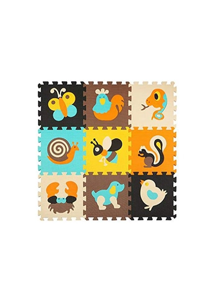 meiqicool Unisex Baby Crawling Mat Puzzle Play Foam Tiles Non Toxic Playmat Floor Mats - Image 1