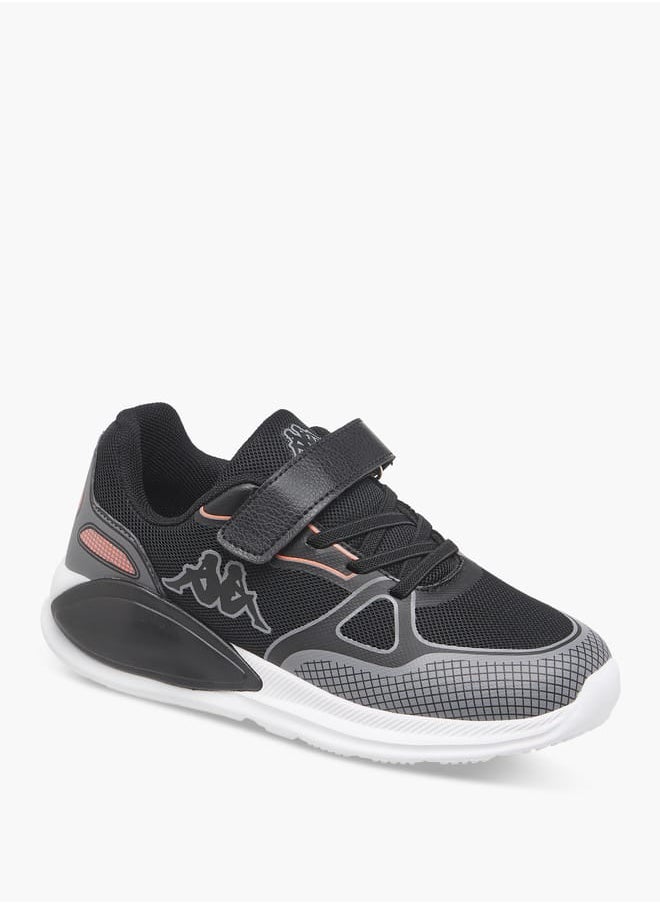 Kappa Boys' Logo Print Sports Shoes With Hook And Loop Closure  - Image 2