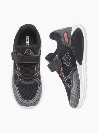 Kappa Boys' Logo Print Sports Shoes With Hook And Loop Closure