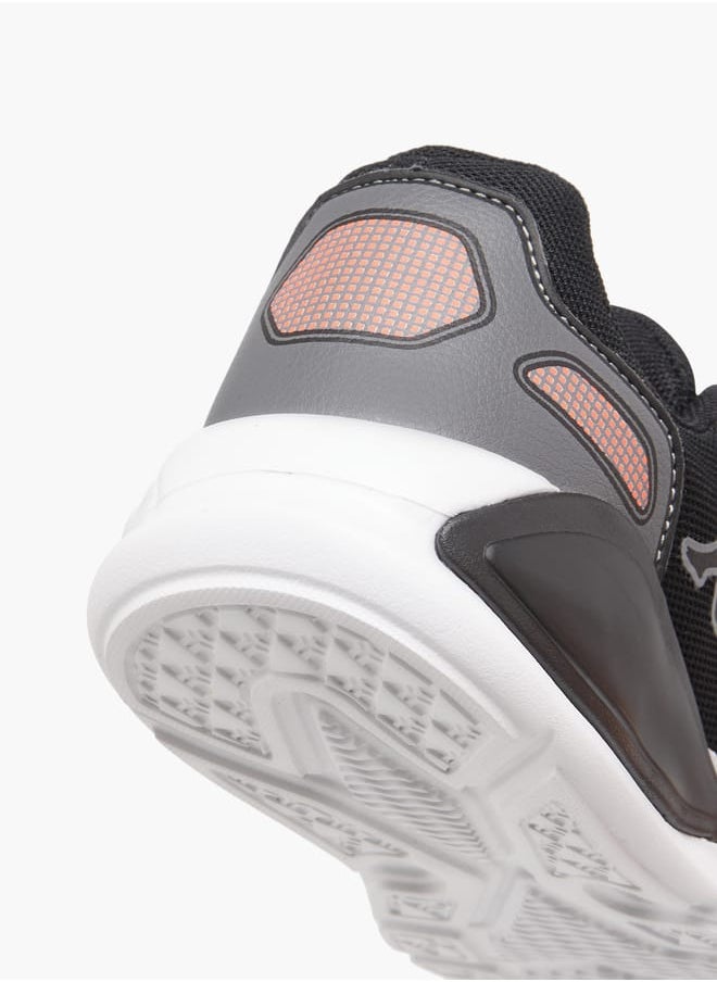 Kappa Boys' Logo Print Sports Shoes With Hook And Loop Closure  - Image 5