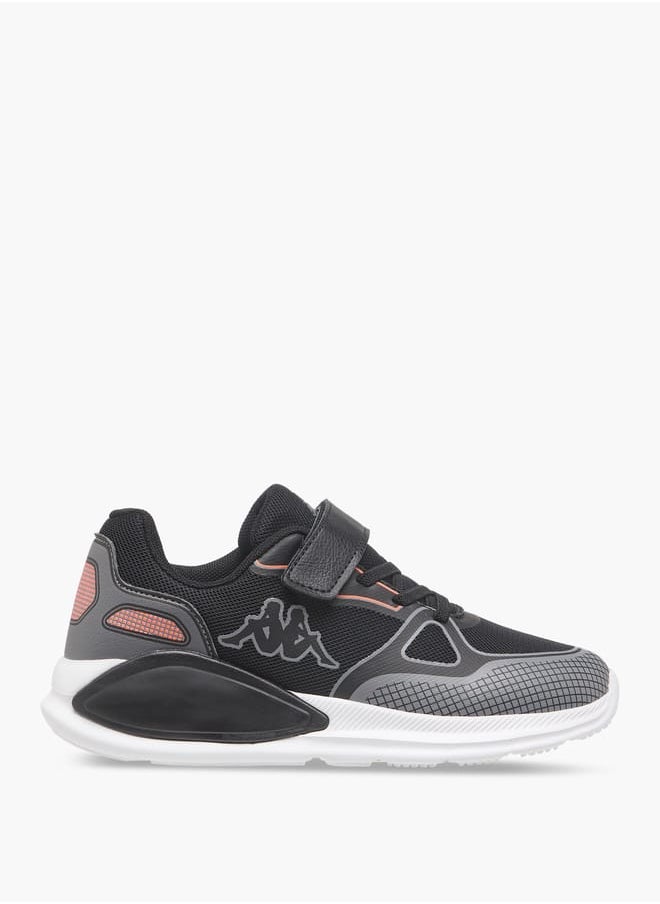 Kappa Boys' Logo Print Sports Shoes With Hook And Loop Closure  - Image 3
