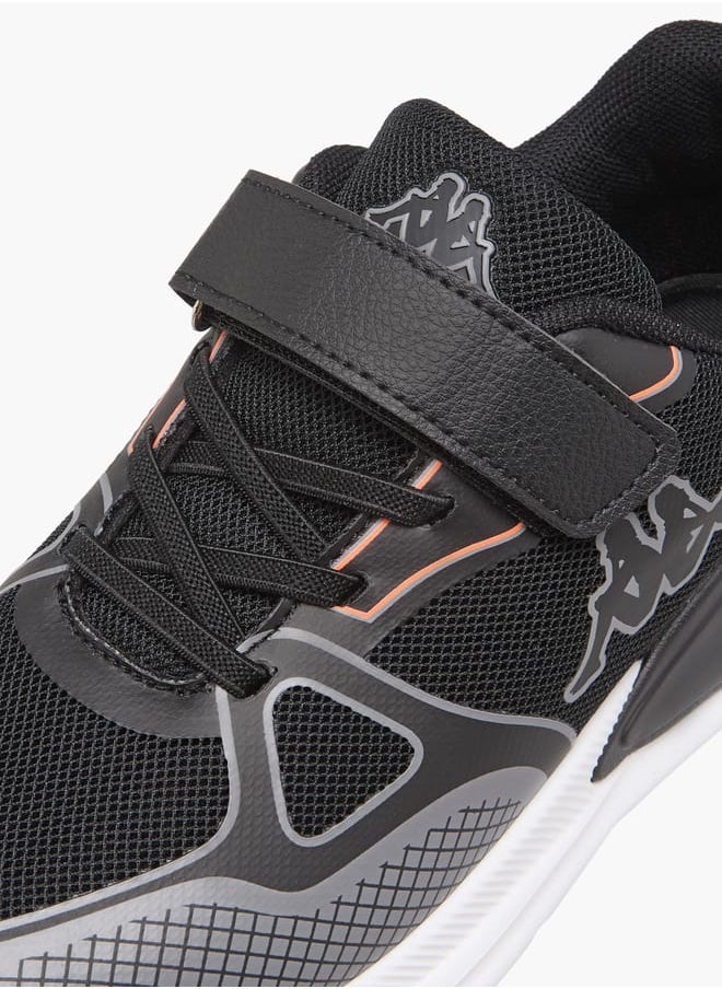 Kappa Boys' Logo Print Sports Shoes With Hook And Loop Closure  - Image 4