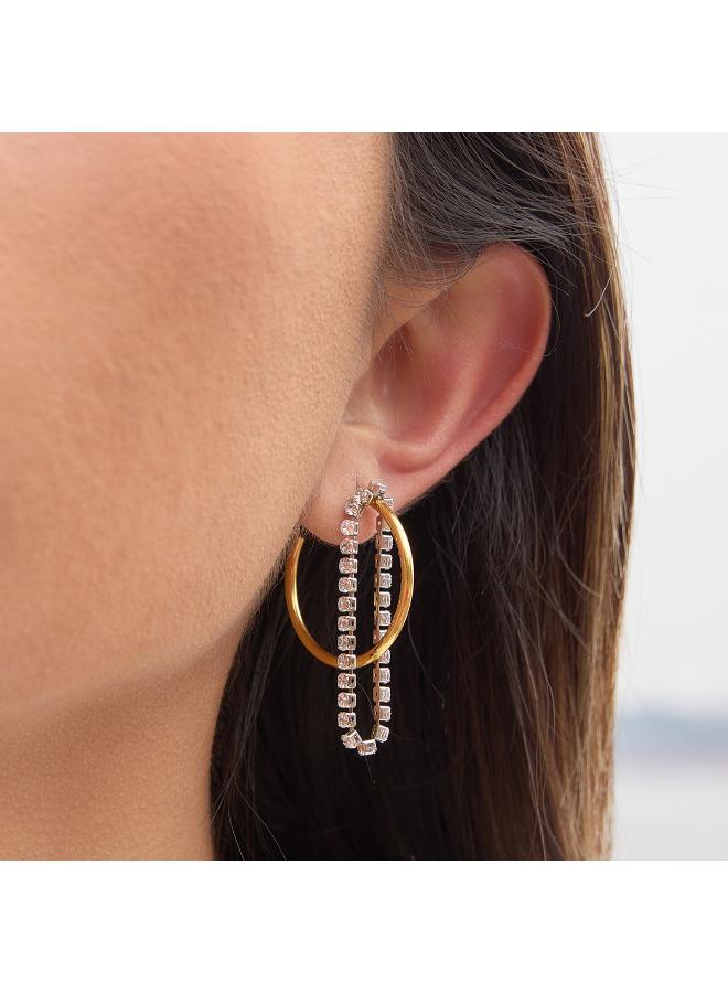 Rovaux Una Crystal Hoops - Image 2