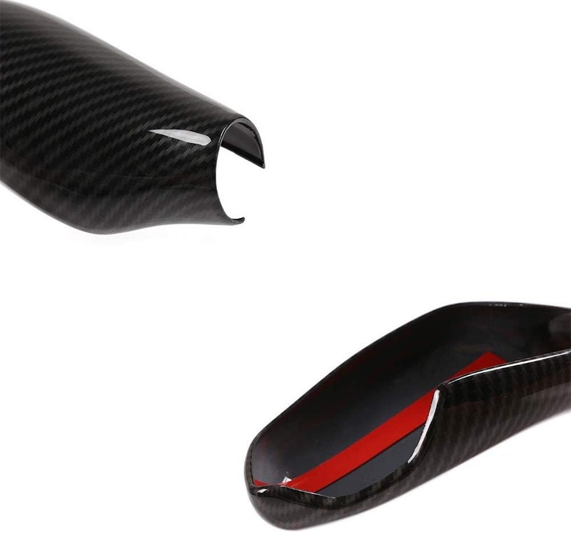 QASULER Carbon Fiber Gear Shift Knob Cover for BMW - Image 4