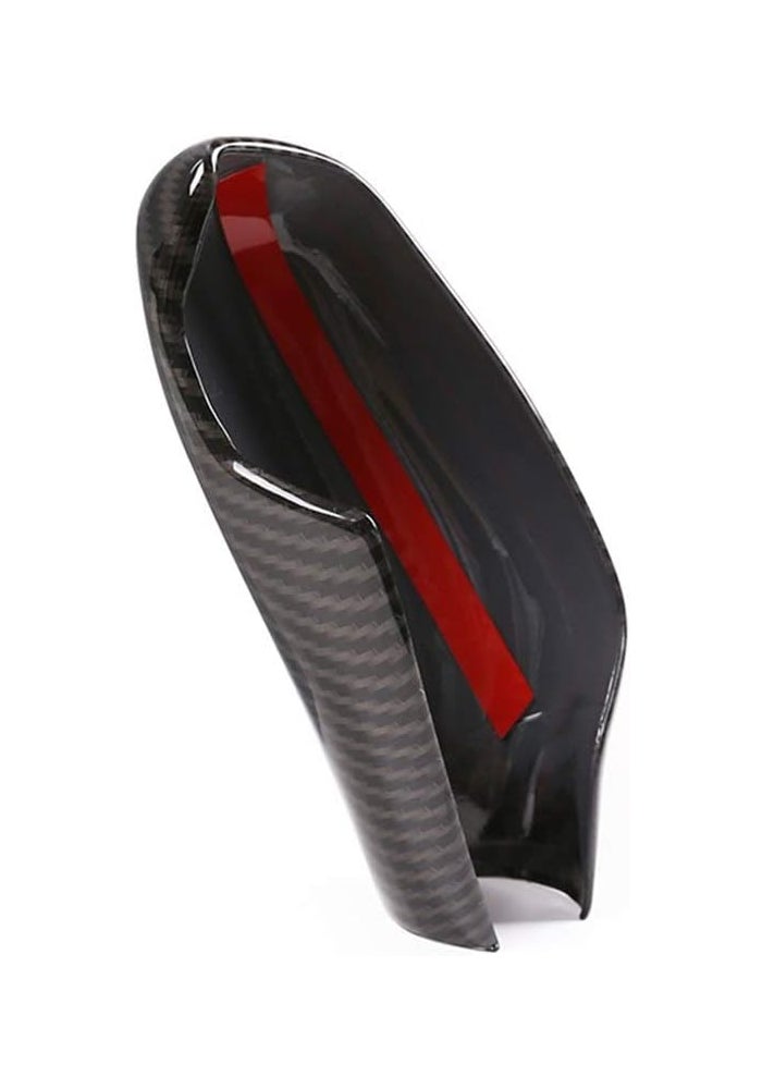 QASULER Carbon Fiber Gear Shift Knob Cover for BMW - Image 2