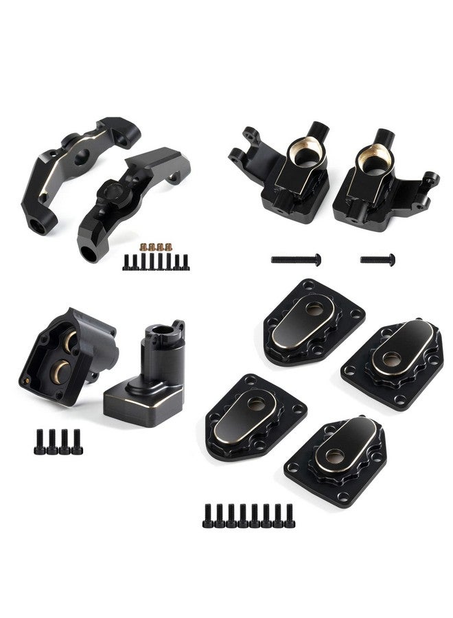AMK Utb18 Brass Counter Weight Axle Housing Black Coating For Axial Rc Crawler 1/18 Utb18 Capra Unlimited Trail Buggy Rtr Upgrade Part (E - 5 In 1)  - Image 1