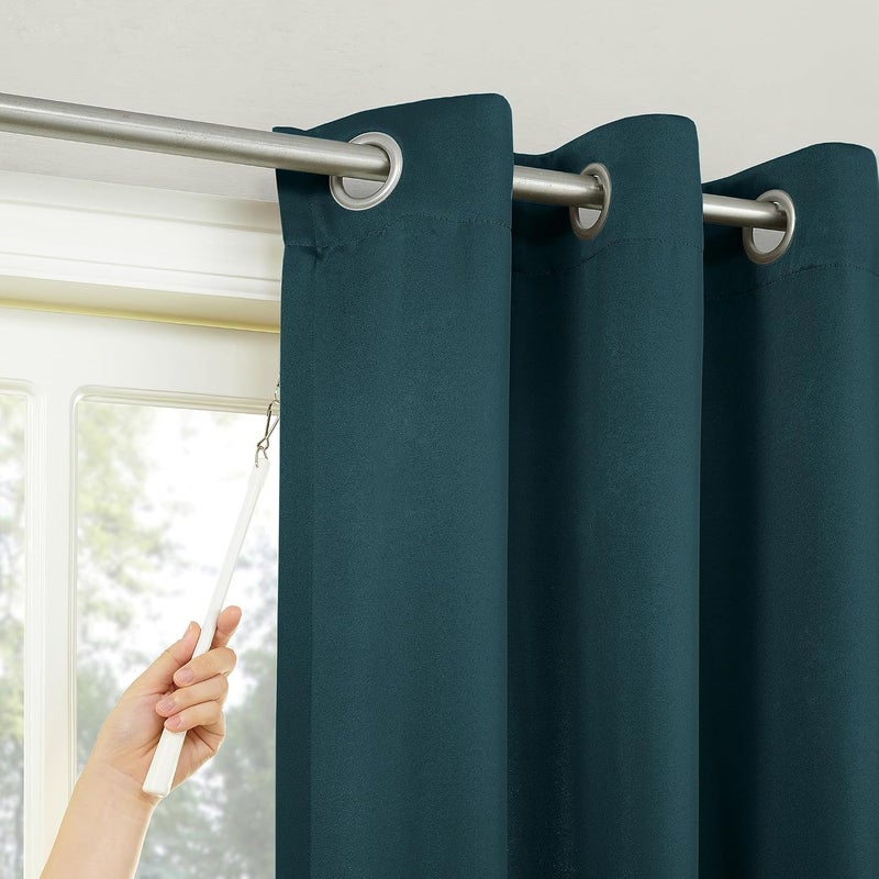 Sun Zero Easton Extra-Wide Blackout Grommet Sliding Patio Door Curtain Panel 100.00" x 84.00" - Image 2