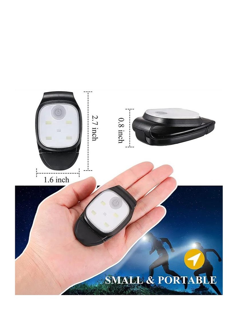 Generic Running Lights, 2-Pack Runners Reflective Safety Lights Gear, USB Rechargeable LED Clip-On with and Joggers for Camping Hiking Outdoor Adventures  - Image 3