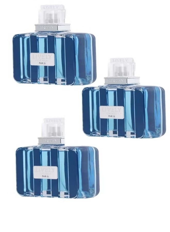 Lively Men's Perfume 100ml * 3 Pieces - Image 1