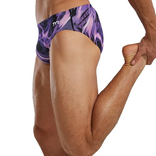 TYR Men's Standard Brief Swimsut, Electro Purple, 26 - Image 4