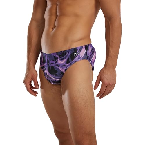 TYR Men's Standard Brief Swimsut, Electro Purple, 26 - Image 3