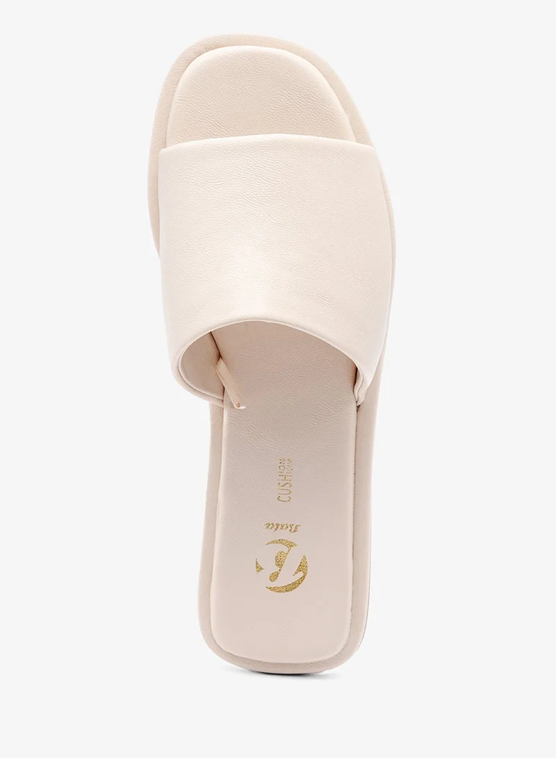 Bata Minimal Flat Slide Sandals
