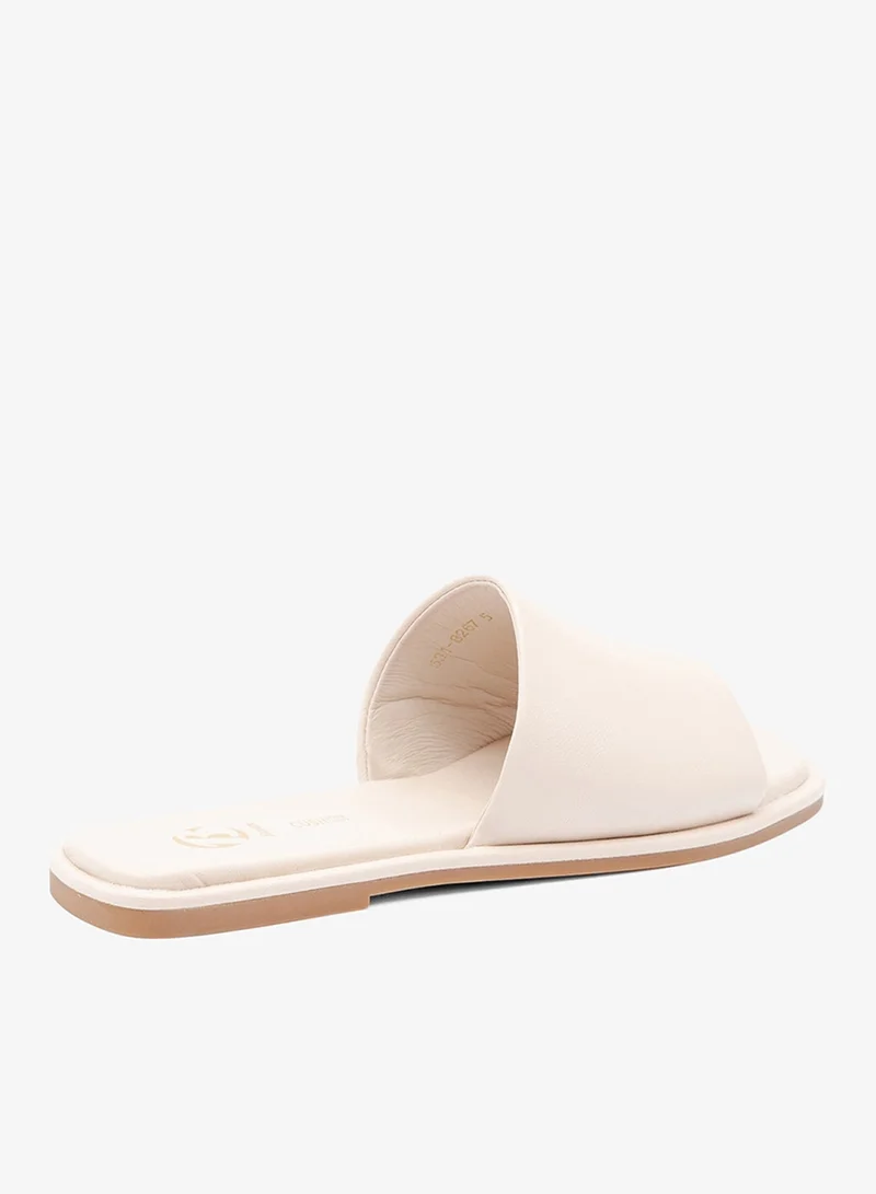 Bata Minimal Flat Slide Sandals