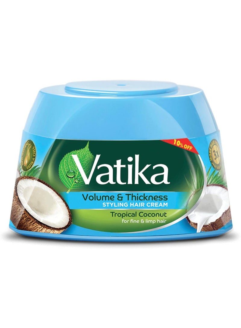 Vatika Tropical Coconut Volume & Thickness Hair Cream - 140ml - Image 1