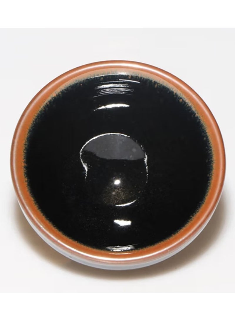 Jingke Jianzhan Tea Cup  Original Ore Glaze Exquisite One-mouth Cup , Black Gold Glaze Small Beam 6.8x4.5 cm - Image 3