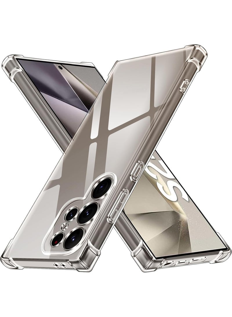 Bills Samsung S25 Ultra Case,for Samsung Galaxy S25 Ultra Case,Clear[Shockpoof][Military Grade Protection] Reinforced Corners Slim Fit Flexible TPU Bumper Phone Case for S25 Ultra Cover,Clear - Image 1