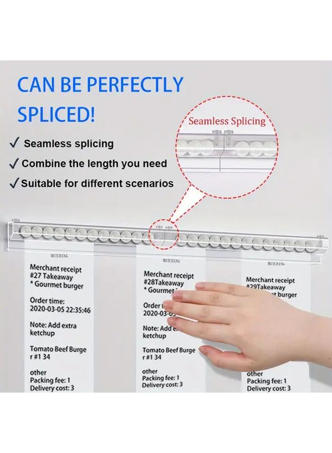47 24 Inch Single Clip Receipt Holder Kitchen Restaurant Takeout Ticket Fixer Tool - Image 4