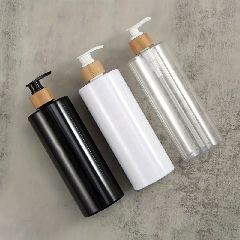3Pcs Clear Empty Lotion Pump Bottles 300ml 10oz Perfect Travel Shampoo Shower Gel Dispenser Containers Portable Squeeze Bottle For Toiletries - Image 2