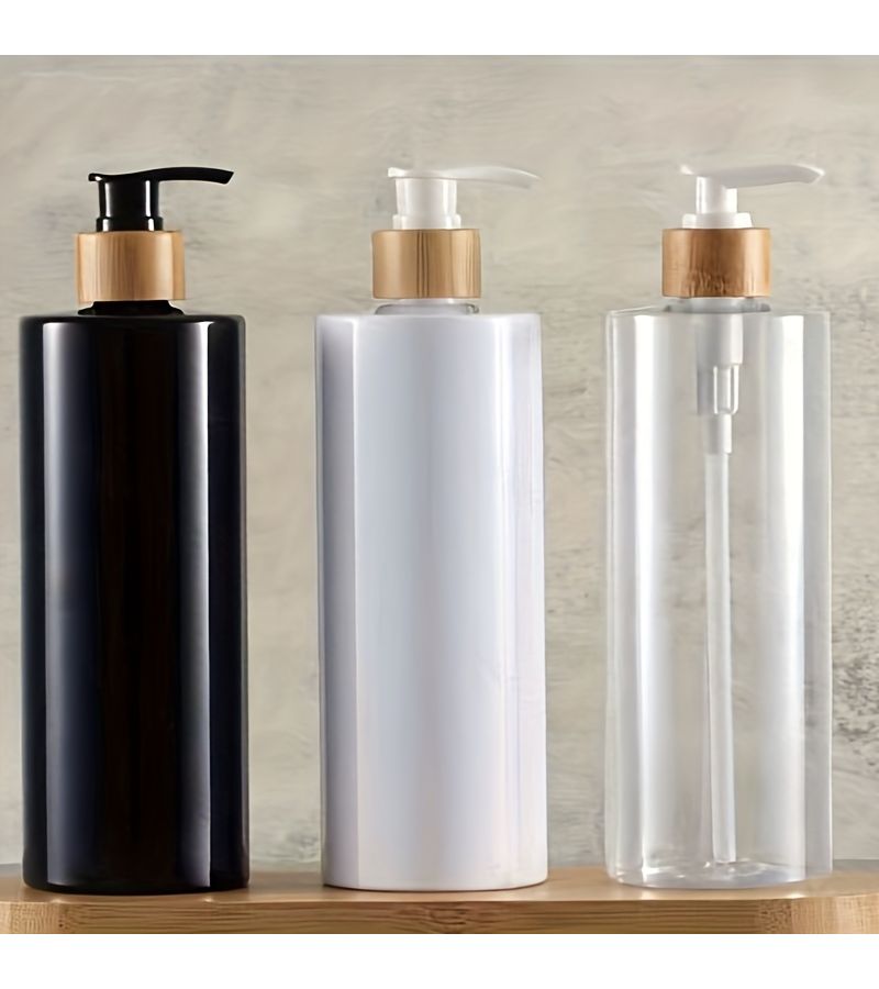 3Pcs Clear Empty Lotion Pump Bottles 300ml 10oz Perfect Travel Shampoo Shower Gel Dispenser Containers Portable Squeeze Bottle For Toiletries - Image 1
