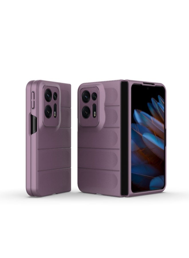 حافظة هاتف مضادة للصدمات لهاتف OPPO Find N2 Magic Shield قابلة للطي (رمادي) - Image 3