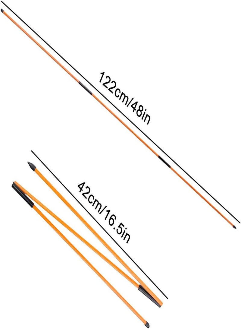 GGOOT Collapsible Golf Practice Rods,Collapsible Golf Practice Rods | Golf Alignment Rods for Improved Rhythm, Flexibility, Balance, Tempo, and Strength  - Image 5