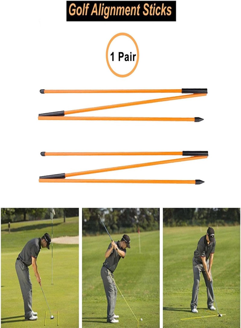 GGOOT Collapsible Golf Practice Rods,Collapsible Golf Practice Rods | Golf Alignment Rods for Improved Rhythm, Flexibility, Balance, Tempo, and Strength  - Image 4