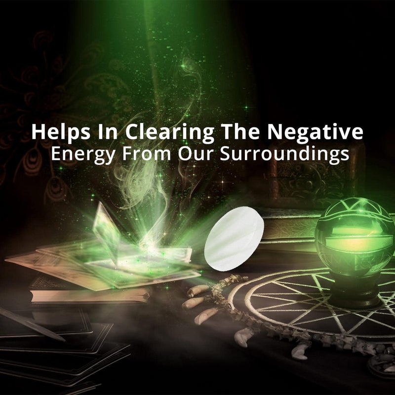 Himalayan Glow WBM Selenite Crystal Charging Plate 3-4 Inch, Recharging Crystals, Round Moroccan Charging Station Witchcraft supplies Ideal for Smudging Healing and Meditation - Image 5