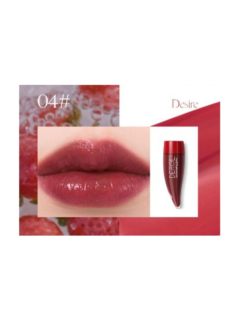 DEROL Lingering Affection Plumping Lip Gloss 04# Desire - Image 2