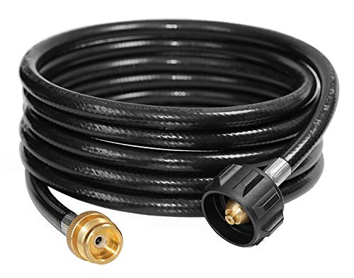 DOZYANT 12 Feet Propane Tank Converter Adapter Hose Assembly Replacement for QCC1 / Type1 LP Gas Tank with Safety Certified Connects 1 LB Bulk Propane Appliances to 20 LB Propane Cylinder Tank - Image 1