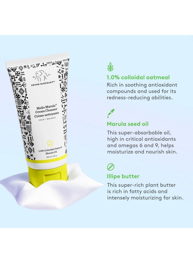منظف كريمي من Drunk Elephant Mello Marula - 150 مل - غسول لطيف للوجه - خالٍ من الزيوت العطرية والسيليكون والعطور - Image 4
