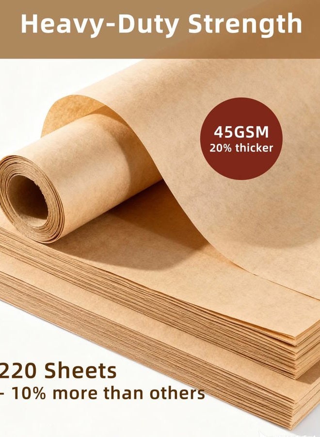 Avirho Parchment Paper Baking Sheets, 12x16IN Precut Non-Stick Parchment Paper for Baking, Grilling, Air Fryer, Steaming-Unbleached Parchment Sheets for Bread Cup Cake Cookie And More, 220 Sheets - Image 3