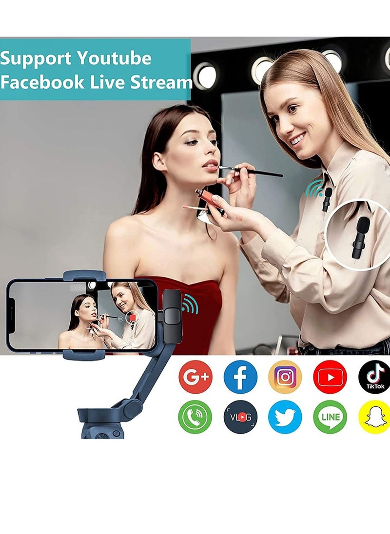 Generic - Wireless Lavalier Microphone for iPhone iPad Mini Mic for YouTube Facebook Live Stream TikTok Vlog Zoom Video Recording - Noise Reduction/No APP & Bluetooth Needed - Image 1
