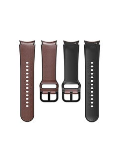 Dado Silicone Leather Replacement Band Compatible with Samsung Galaxy Watch 5 Pro 45mm | 4 Classic 46mm/42mm | Watch 5/4 44mm 40mm, No Gap Strap  - Image 4