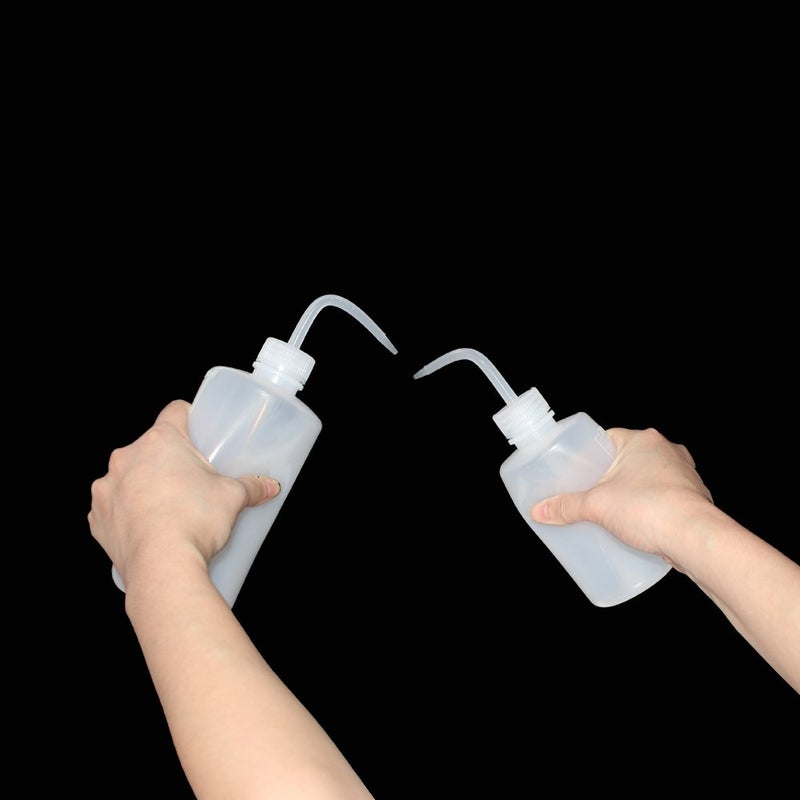 Belinlen 250Ml+500Ml Plastic Safety Wash Bottle  Plastic Squeeze Bottle Narrow Mouth  8 Pack (Each Size 4) - Image 2