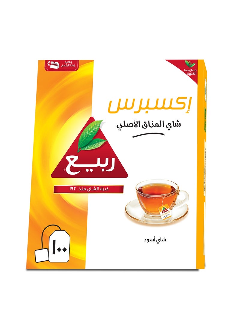 شاي ربيع شاي أسود إكسبريس بطعم أصلي (200جم) 100 كيس شاي - Image 2