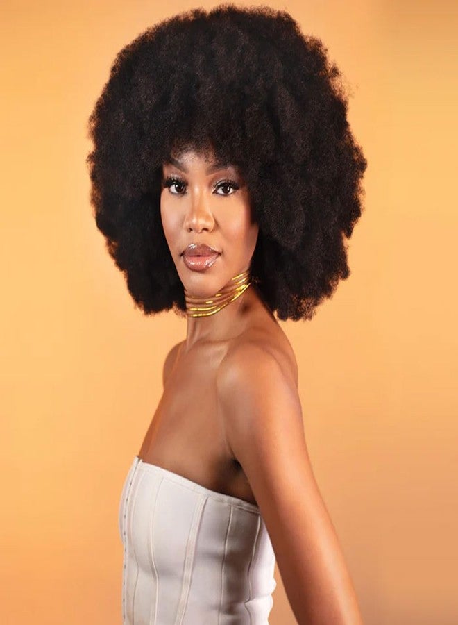Shake-N-Go Dahlia 100% Human hair Afro Kinky Bulk 16 (NATURAL BLACK) - Image 3