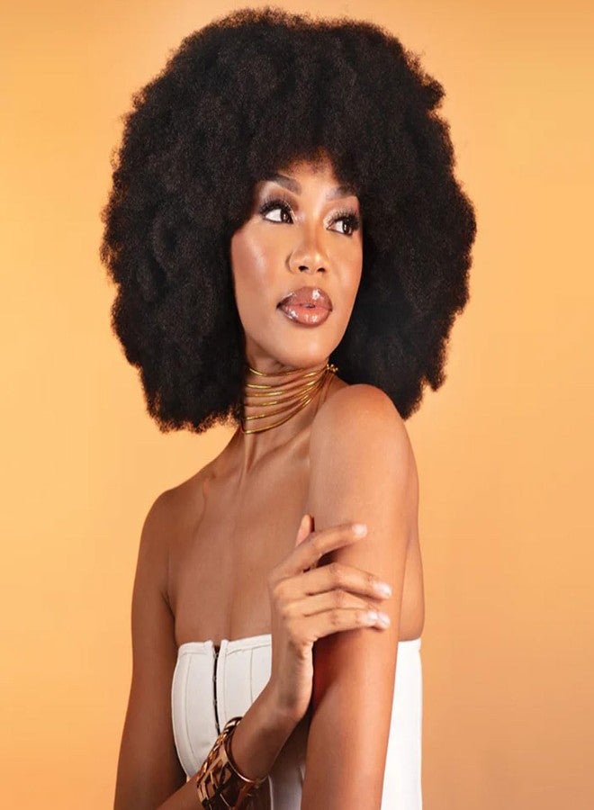 Shake-N-Go Dahlia 100% Human hair Afro Kinky Bulk 16 (NATURAL BLACK) - Image 2