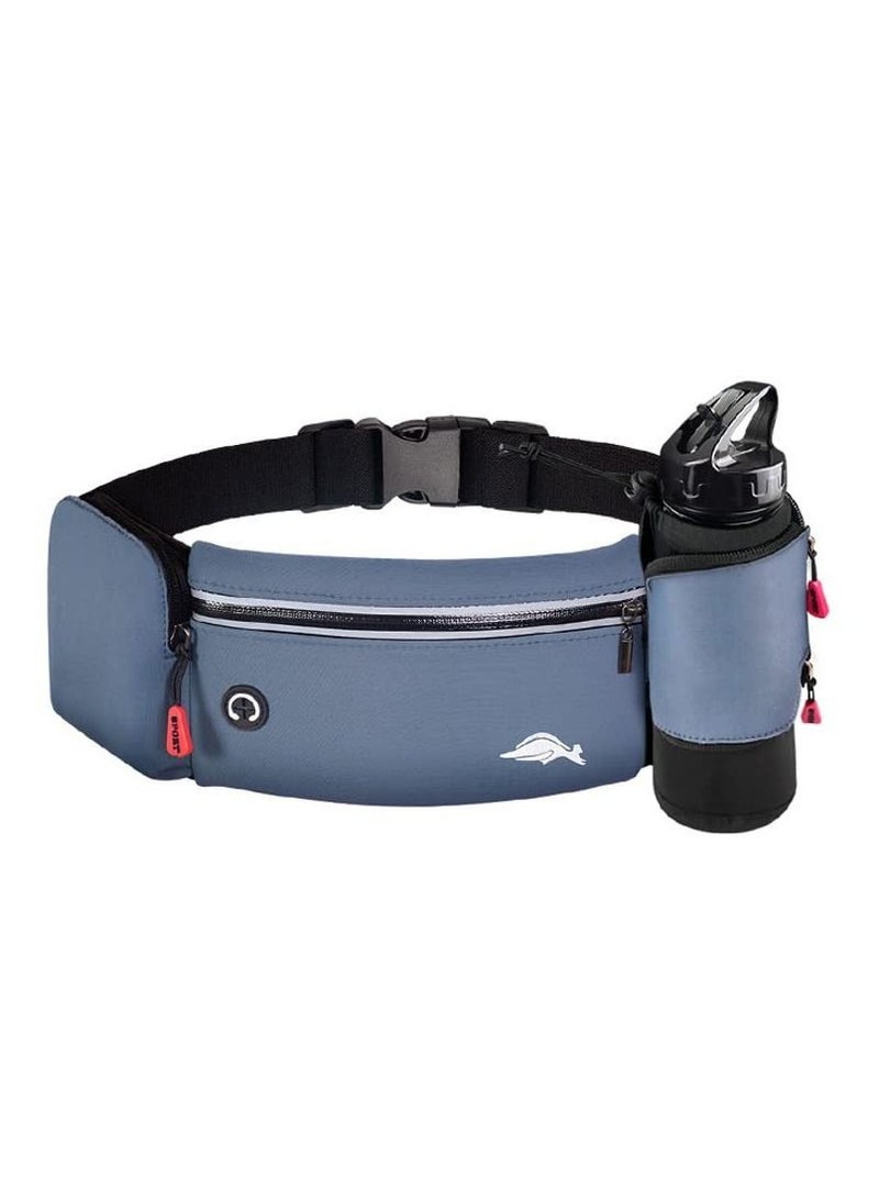 Y&D Running Belt Bag  Bag With Foldable Water Bottle Holder  Phone Holder For Women And Men Resistant Non Bouncing  Perfect Running Cycling Walking - Image 1