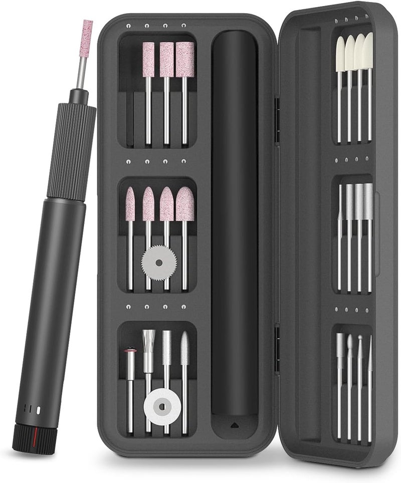 ATuMan Ep1 Electric Grinding Pen Adjustable Speed 10,000-19,000 Rpm, High-Precision Chuck, Wireless 1300Mah Battery, 20 Grinding Head Attachments, Storage Box Included - Image 1