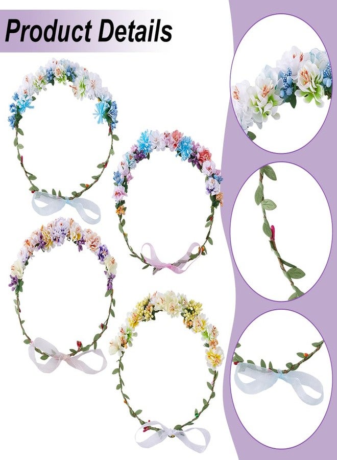 ACRNIGHEET Make Your Own Flower Crown Crafting Kit, Plum Blossom Series Flower Crown Kit, Can Make 16 Sets Wreath Headband and Bracelet Craft Kit, DIY Floral Crown Creative Gifts for Princess - Image 3