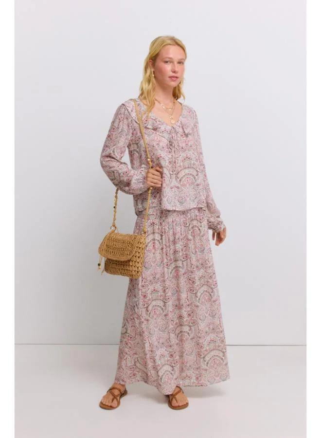 Springfield Honeycomb midi skirt