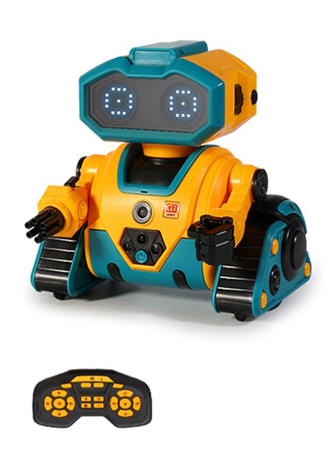 Intelligent Programming Robot DIY Assembly with Infrared Sensor 2.4G Wireless Remote Control Cute Toy Gift for Kids