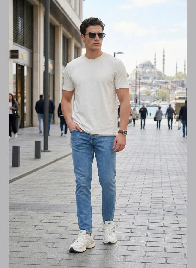 Buratti Buratti Slim Fit Low Waist Narrow Leg Jeans Men's Denim Trousers 1115C70NAPOLI