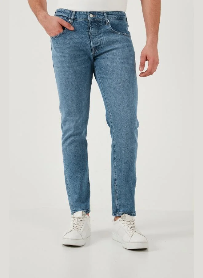 Buratti Buratti Slim Fit Low Waist Narrow Leg Jeans Men's Denim Trousers 1115C70NAPOLI