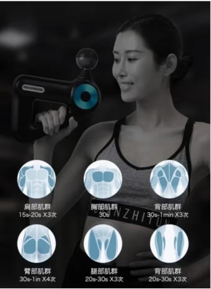 ELTRAZONE Portable Handheld Deep Tissue Massage Gun for Back and Neck Pain Relief – Electric Massager with Adjustable Speed and Intensity for Muscle Relaxation, Soreness Recovery, and Stress Relief – Quiet Operation, Ideal for Athletes and Everyday Use  - Image 3