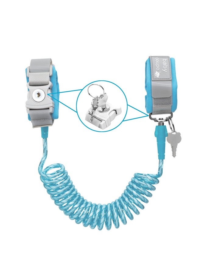 WSZCML Toddler Harness Walking Leash- Child Anti Lost Wrist Link - Child Safety Harness - Upgrade With Reflective(6.5Ft) - For Boys And Girls,Not Easy To Open Without Key (Blue) - Image 1