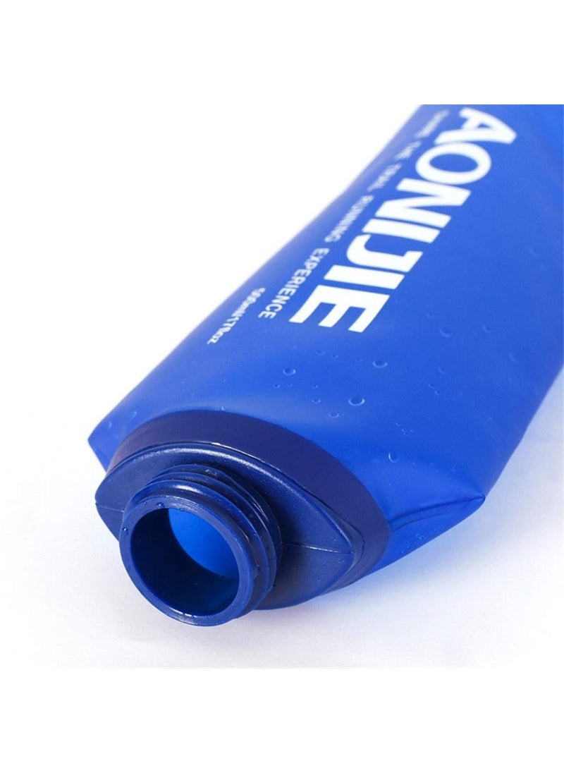 AONIJIE AONIJIE 2 Pack Soft Water Bottle  TPU Collapsible Flask Foldable Bottles for Hydration Pack  BPA-Free  for Running Hiking Cycling Climbing (2 Pcs - 500ml)  - Image 5