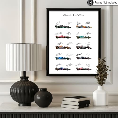 Poster Master 2023 Car Racing Print - Race Car Poster - Sports Art - Gift for Men, Women & Car Enthusiast - Great Wall Decor for Garage, Living Room or Office - 8x10 UNFRAMED Wall Art - Image 3