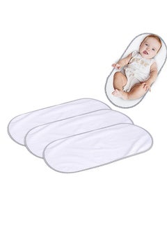 Beauenty 3-pack Baby Waterproof Diaper Pad Liner,Allergy-Proof And Super Soft,washable Reusable Diaper Leak Cover,Changing Pad Cover,Suitable For Newborn Boys And Girls(30*60cm,White)  - Image 1